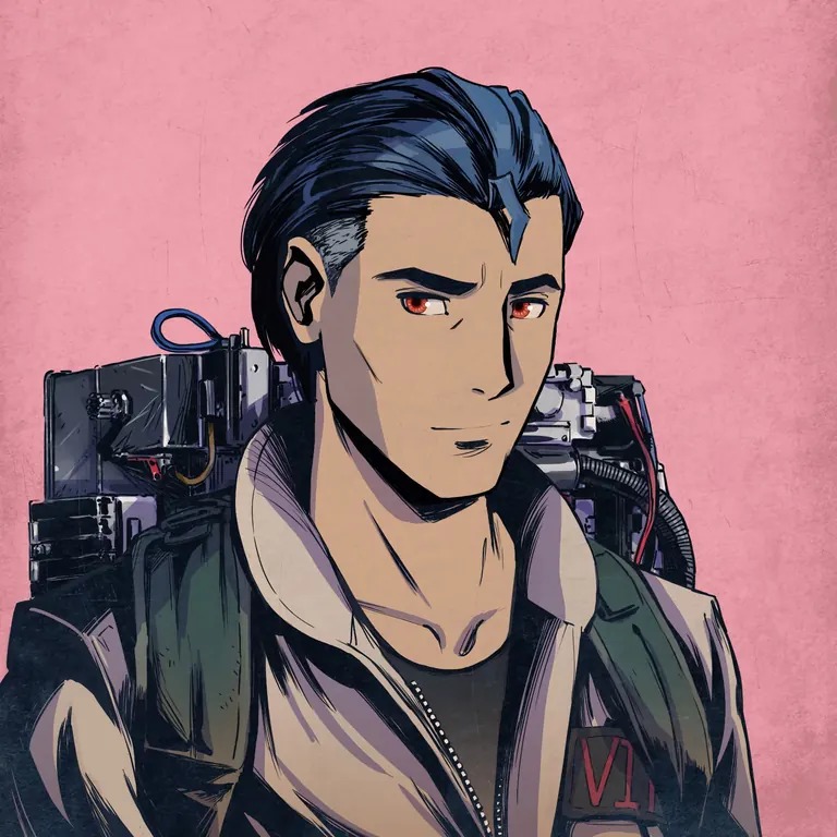 Mad Lads NFT — blue haired character with jetpack